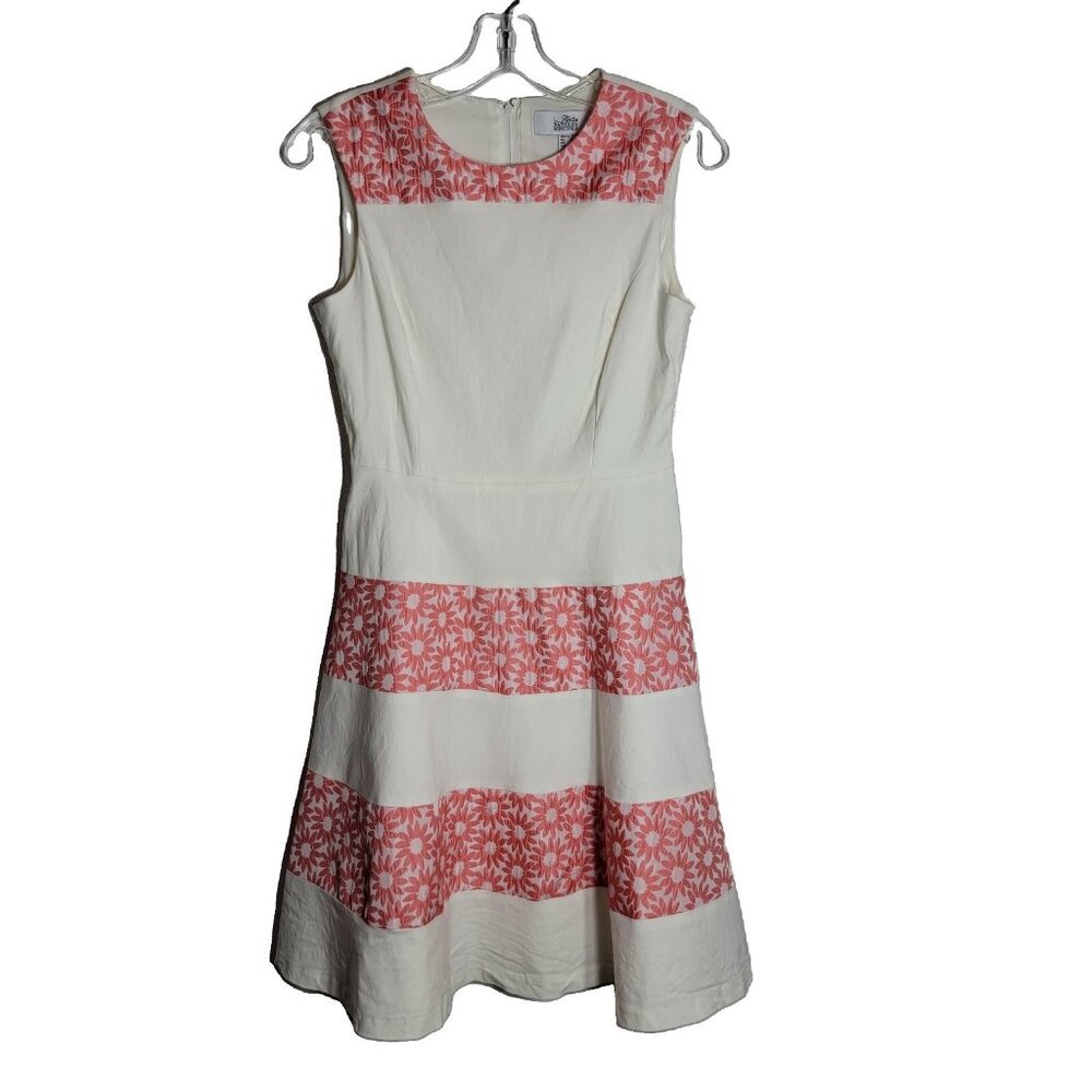 Belle Badgley Mischka Daisy Dress Size 4 Sleeveless Fit & Flare Zip Up‎